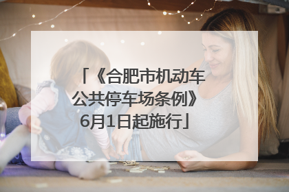 《合肥市机动车公共停车场条例》6月1日起施行