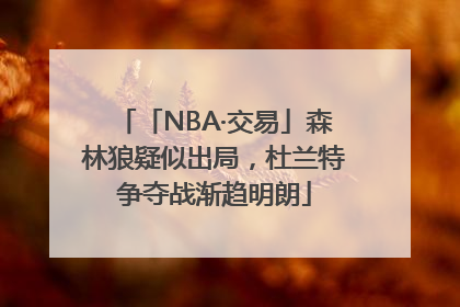 「NBA·交易」森林狼疑似出局，杜兰特争夺战渐趋明朗