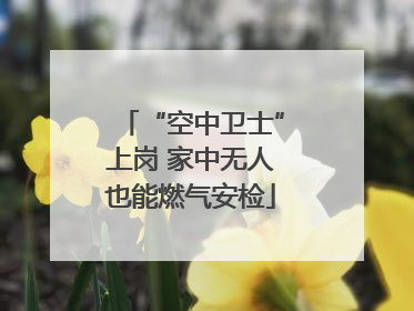 “空中卫士”上岗 家中无人也能燃气安检