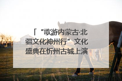 “歌游内蒙古·北疆文化神州行”文化盛典在忻州古城上演——蒙晋文化交融共谱文旅融合新篇