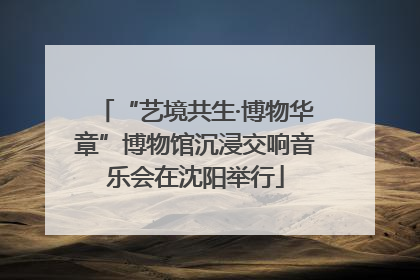 “艺境共生·博物华章”博物馆沉浸交响音乐会在沈阳举行