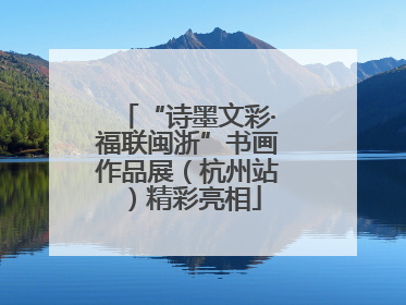“诗墨文彩·福联闽浙”书画作品展（杭州站）精彩亮相