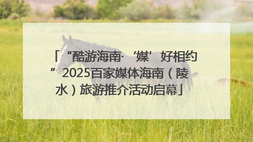 “酷游海南·‘媒’好相约”2025百家媒体海南（陵水）旅游推介活动启幕