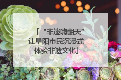 “非遗嗨翻天”让阜阳市民沉浸式体验非遗文化
