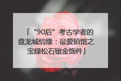 “90后”考古学者的盘龙城情缘：最爱镇馆之宝绿松石镶金饰件