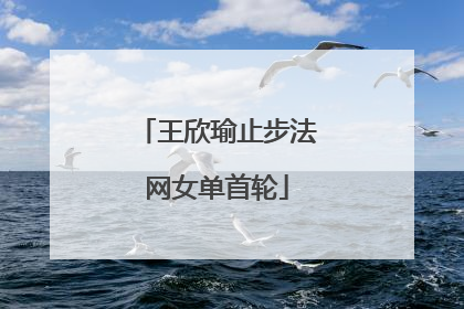 王欣瑜止步法网女单首轮