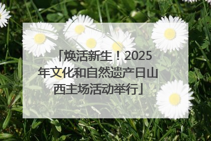焕活新生！2025年文化和自然遗产日山西主场活动举行