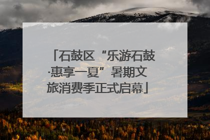 石鼓区“乐游石鼓·惠享一夏”暑期文旅消费季正式启幕