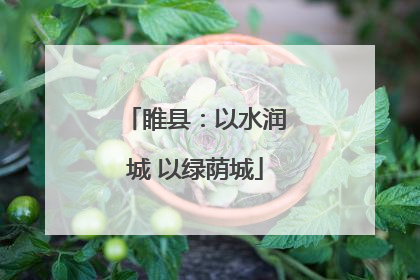 睢县：以水润城 以绿荫城