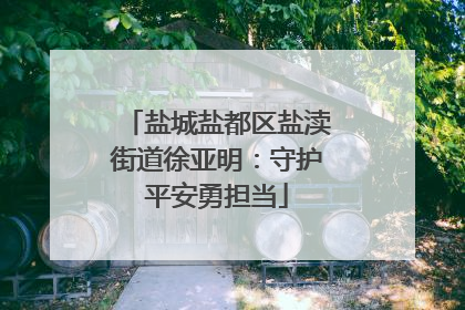盐城盐都区盐渎街道徐亚明：守护平安勇担当