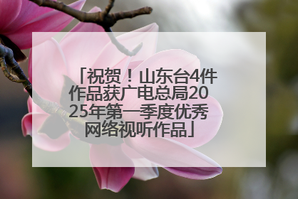 祝贺！山东台4件作品获广电总局2025年第一季度优秀网络视听作品
