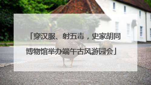 穿汉服、射五毒，史家胡同博物馆举办端午古风游园会