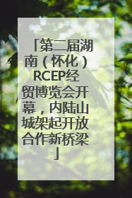 第二届湖南（怀化）RCEP经贸博览会开幕，内陆山城架起开放合作新桥梁