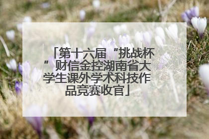 第十六届“挑战杯”财信金控湖南省大学生课外学术科技作品竞赛收官