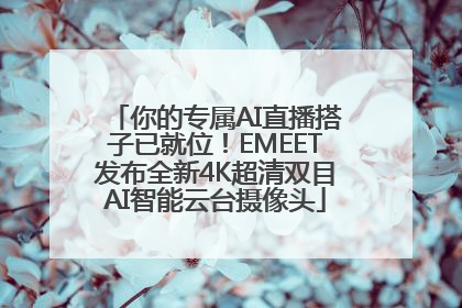 你的专属AI直播搭子已就位！EMEET发布全新4K超清双目AI智能云台摄像头