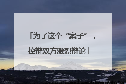 为了这个“案子”，控辩双方激烈辩论
