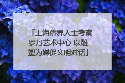 上海侨界人士考察罗丹艺术中心 以雕塑为媒促文明对话