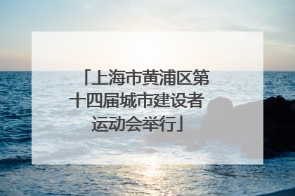 上海市黄浦区第十四届城市建设者运动会举行