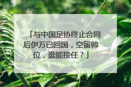 与中国足协终止合同后伊万已回国，空留帅位，谁能接任？