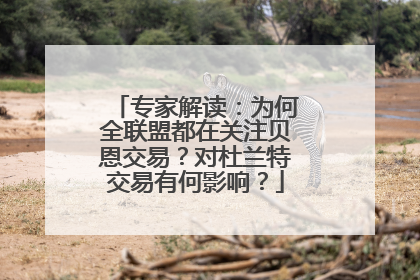 专家解读：为何全联盟都在关注贝恩交易？对杜兰特交易有何影响？
