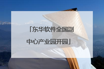 东华软件全国副中心产业园开园