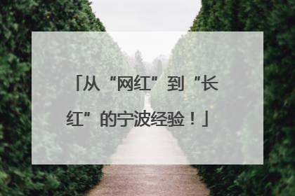 从“网红”到“长红”的宁波经验！