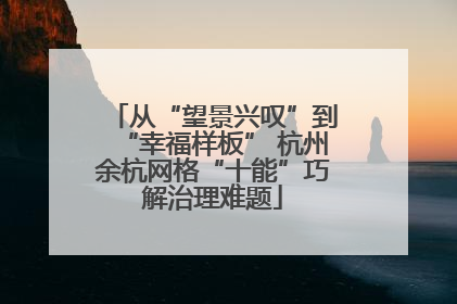 从“望景兴叹”到“幸福样板” 杭州余杭网格“十能”巧解治理难题
