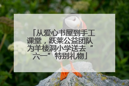 从爱心书屋到手工课堂，跃莱公益团队为羊楼洞小学送去“六一”特别礼物