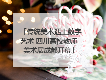 传统美术遇上数字艺术 四川高校教师美术展成都开幕