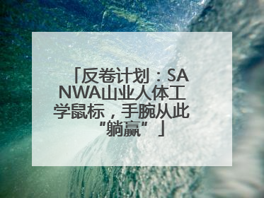 反卷计划：SANWA山业人体工学鼠标，手腕从此“躺赢”