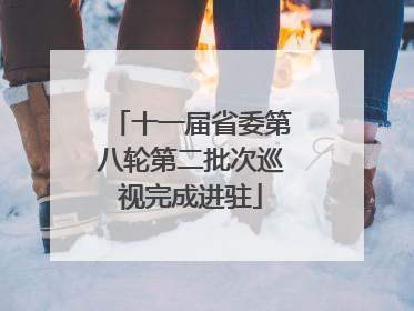 十一届省委第八轮第二批次巡视完成进驻