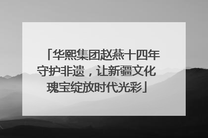 华熙集团赵燕十四年守护非遗，让新疆文化瑰宝绽放时代光彩