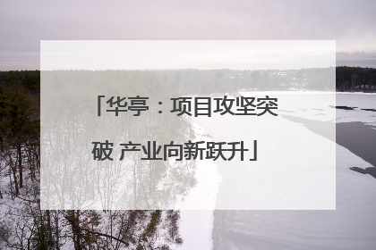 华亭：项目攻坚突破 产业向新跃升