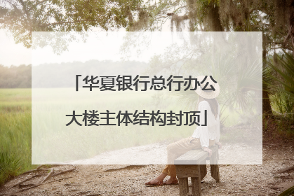 华夏银行总行办公大楼主体结构封顶