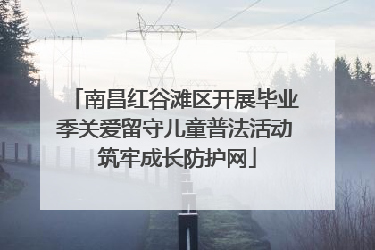 南昌红谷滩区开展毕业季关爱留守儿童普法活动 筑牢成长防护网