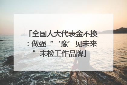 全国人大代表金不换：做强“‘豫’见未来”未检工作品牌