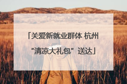 关爱新就业群体 杭州“清凉大礼包”送达