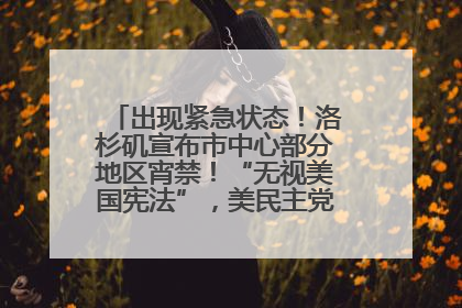 出现紧急状态！洛杉矶宣布市中心部分地区宵禁！“无视美国宪法”，美民主党议员批评特朗普