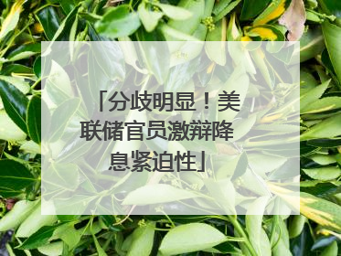 分歧明显！美联储官员激辩降息紧迫性