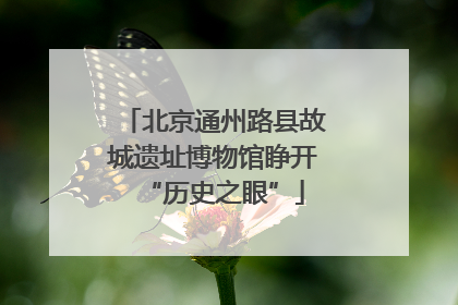 北京通州路县故城遗址博物馆睁开“历史之眼”