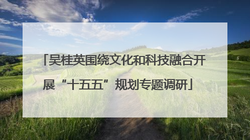 吴桂英围绕文化和科技融合开展“十五五”规划专题调研