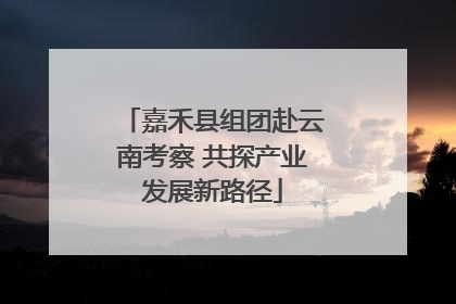嘉禾县组团赴云南考察 共探产业发展新路径