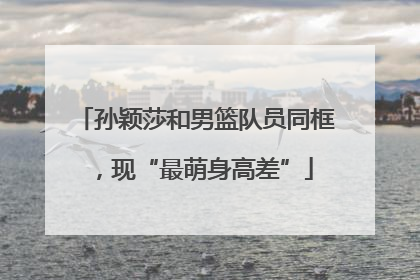 孙颖莎和男篮队员同框，现“最萌身高差”