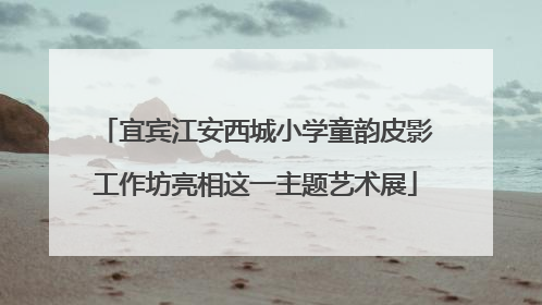 宜宾江安西城小学童韵皮影工作坊亮相这一主题艺术展