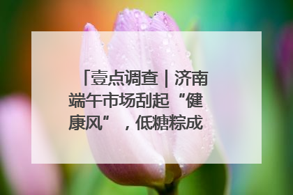 壹点调查｜济南端午市场刮起“健康风”，低糖粽成消费者“新宠”