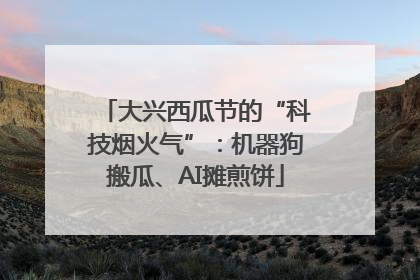 大兴西瓜节的“科技烟火气”：机器狗搬瓜、AI摊煎饼