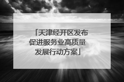 天津经开区发布促进服务业高质量发展行动方案