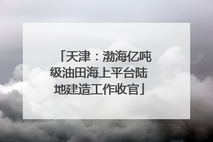 天津：渤海亿吨级油田海上平台陆地建造工作收官