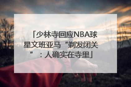 少林寺回应NBA球星文班亚马“剃发闭关”：人确实在寺里