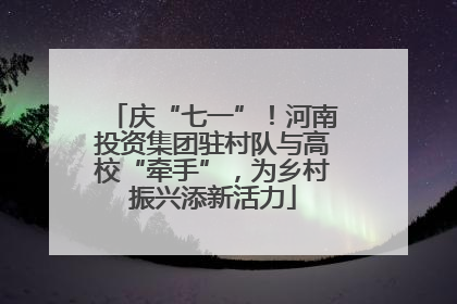 庆“七一”！河南投资集团驻村队与高校“牵手”，为乡村振兴添新活力